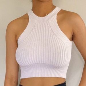BRANDY MELVILLE high neck knit tank